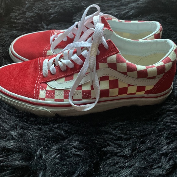 Red Checkered Vans - Picture 3 of 7
